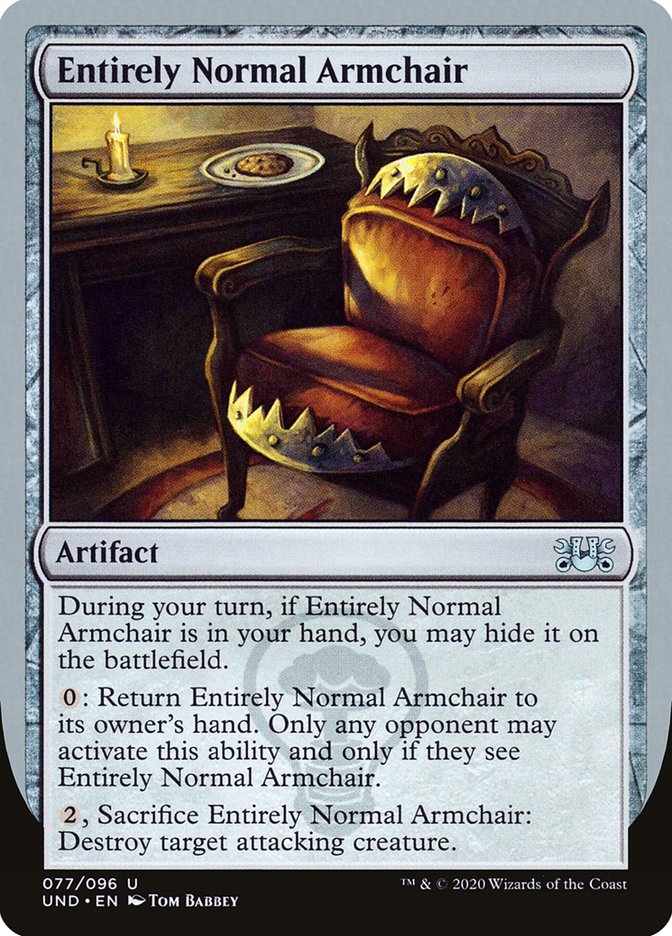 Entirely Normal Armchair [Unsanctioned] | Good Games Morley