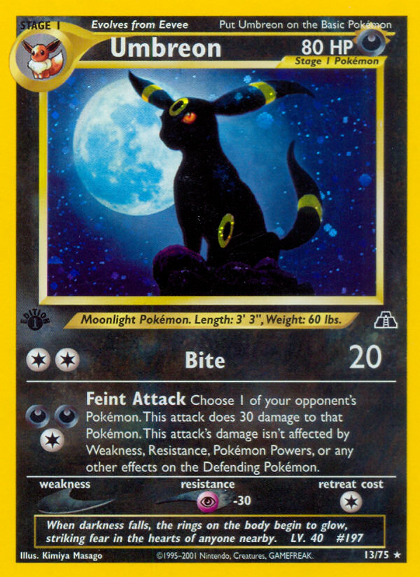 Umbreon (13/75) [Neo Discovery 1st Edition] | Good Games Morley
