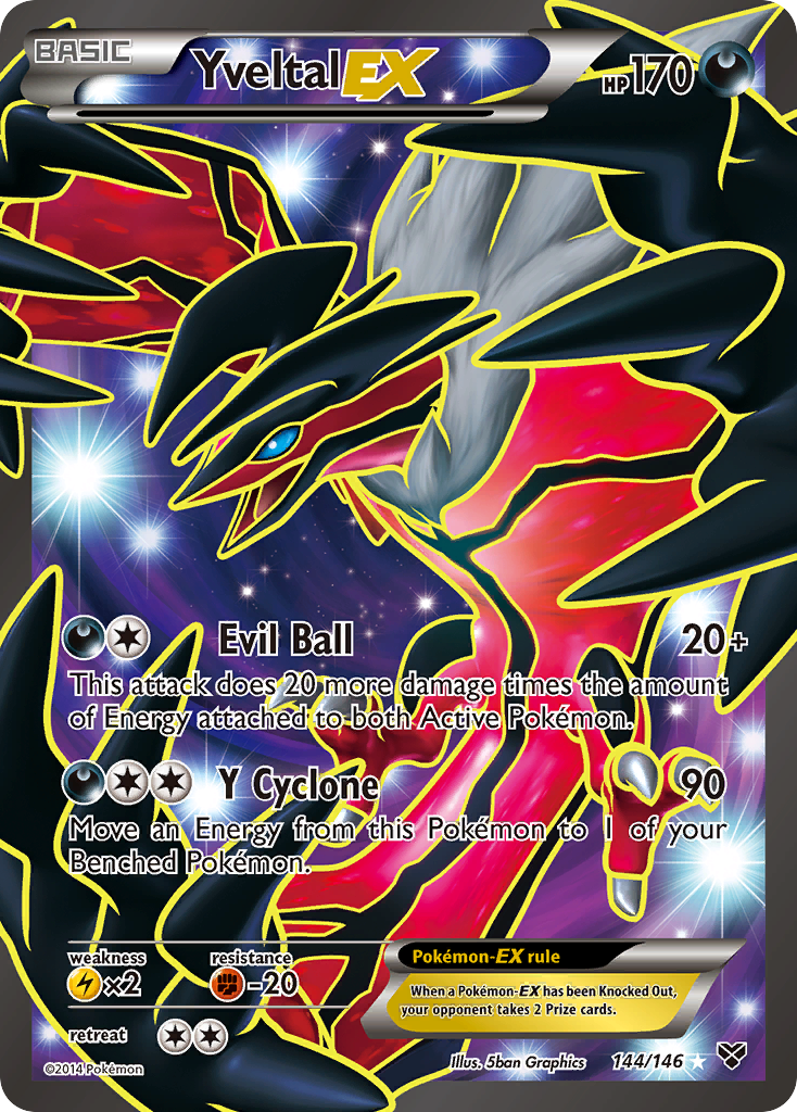 Yveltal EX (144/146) [XY: Base Set] | Good Games Morley