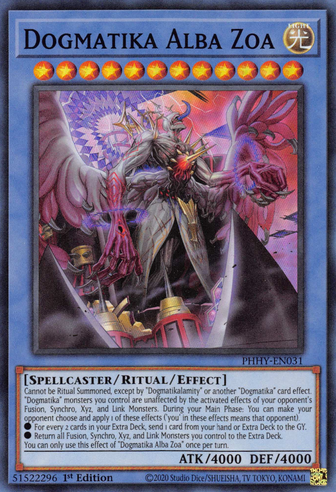 Dogmatika Alba Zoa [PHHY-EN031] Super Rare | Good Games Morley