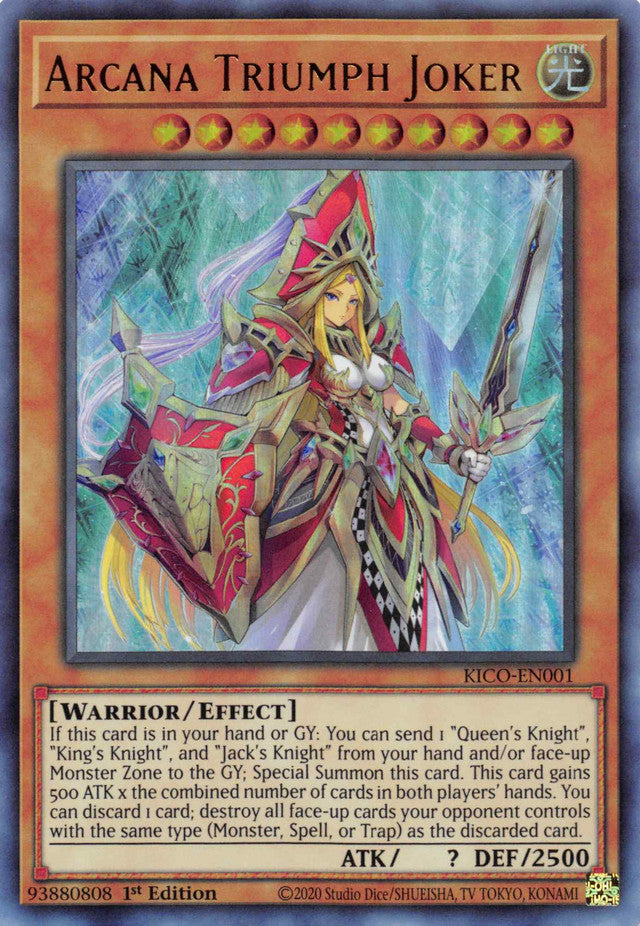 Arcana Triumph Joker (Ultra Rare) [KICO-EN001] Ultra Rare | Good Games Morley