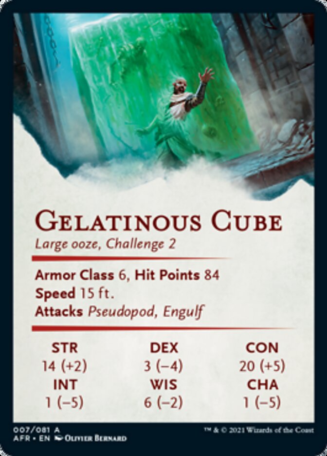 Gelatinous Cube Art Card [Dungeons & Dragons: Adventures in the Forgotten Realms Art Series] | Good Games Morley