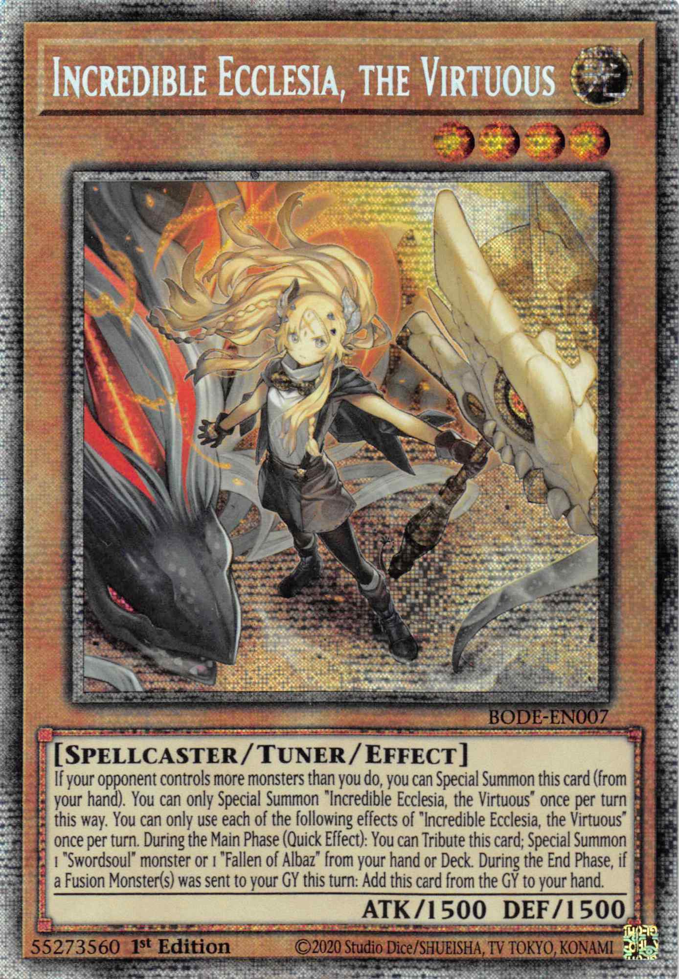Incredible Ecclesia, the Virtuous [BODE-EN007] Starlight Rare | Good Games Morley