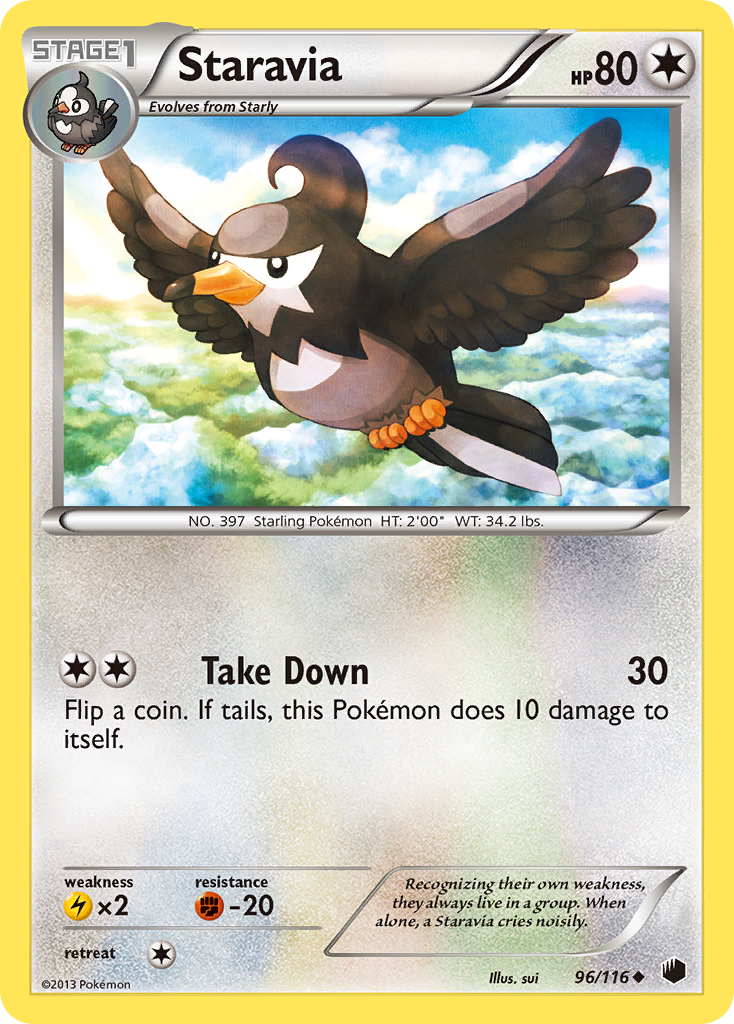 Staravia (96/116) [Black & White: Plasma Freeze] | Good Games Morley