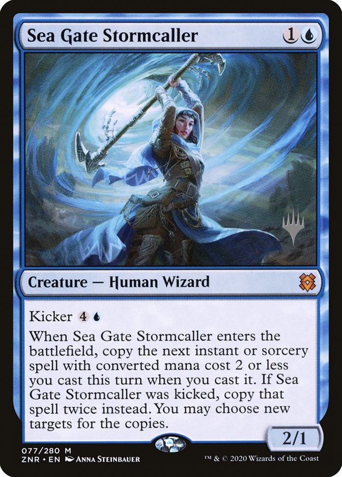 Sea Gate Stormcaller (Promo Pack) [Zendikar Rising Promos] | Good Games Morley