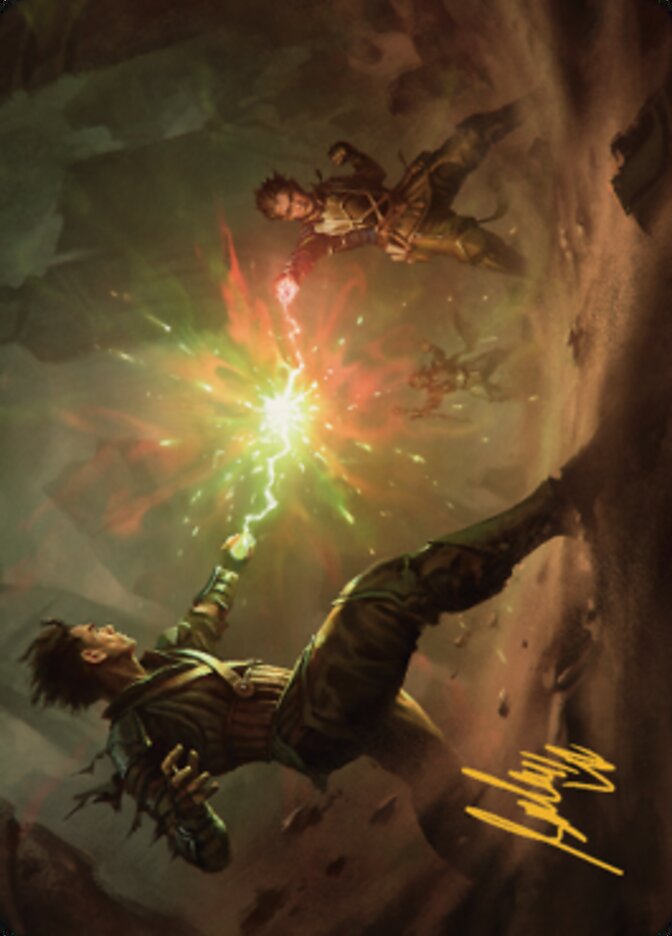 Brotherhood's End Art Card (Gold-Stamped Signature) [The Brothers' War Art Series] | Good Games Morley