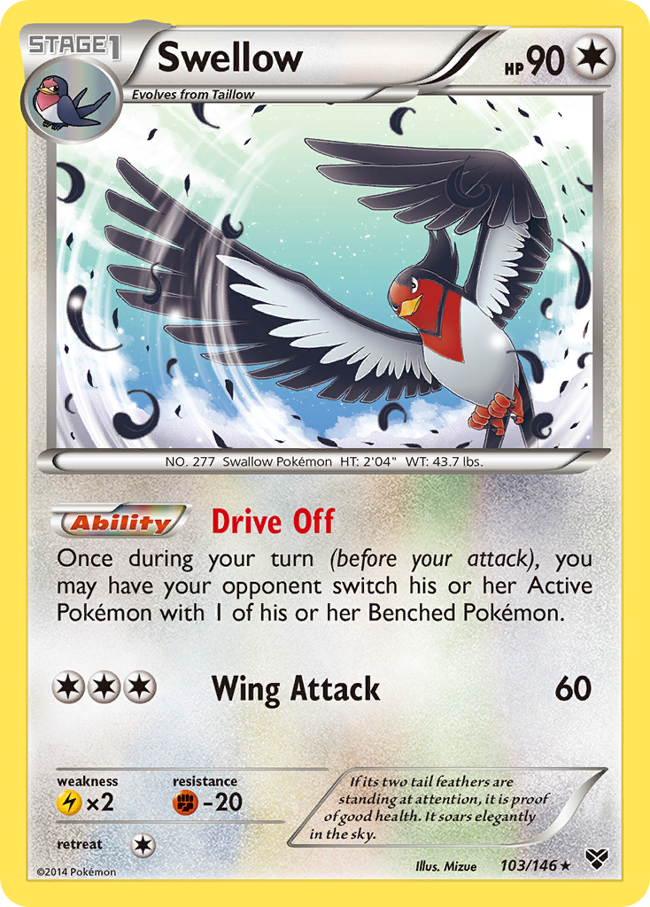 Swellow (103/146) [XY: Base Set] | Good Games Morley