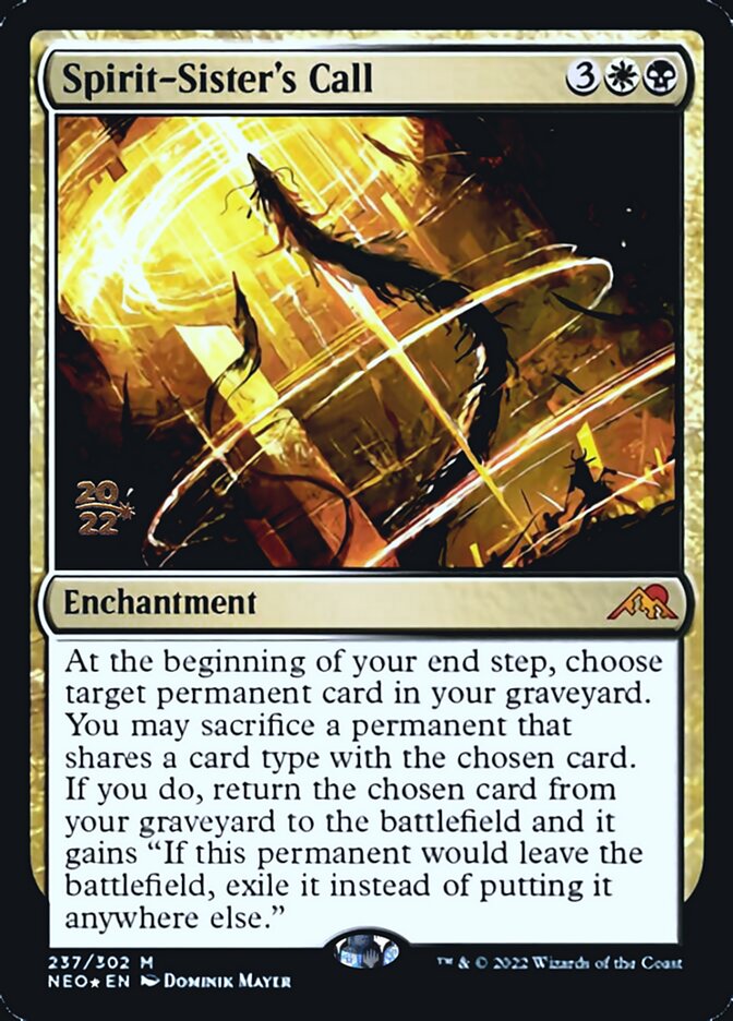 Spirit-Sister's Call [Kamigawa: Neon Dynasty Prerelease Promos] | Good Games Morley