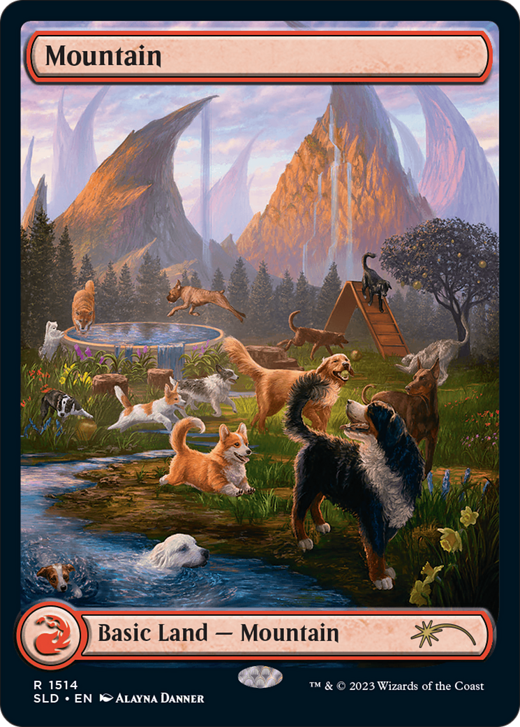 Mountain (1514) [Secret Lair Commander Deck: Raining Cats and Dogs] | Good Games Morley