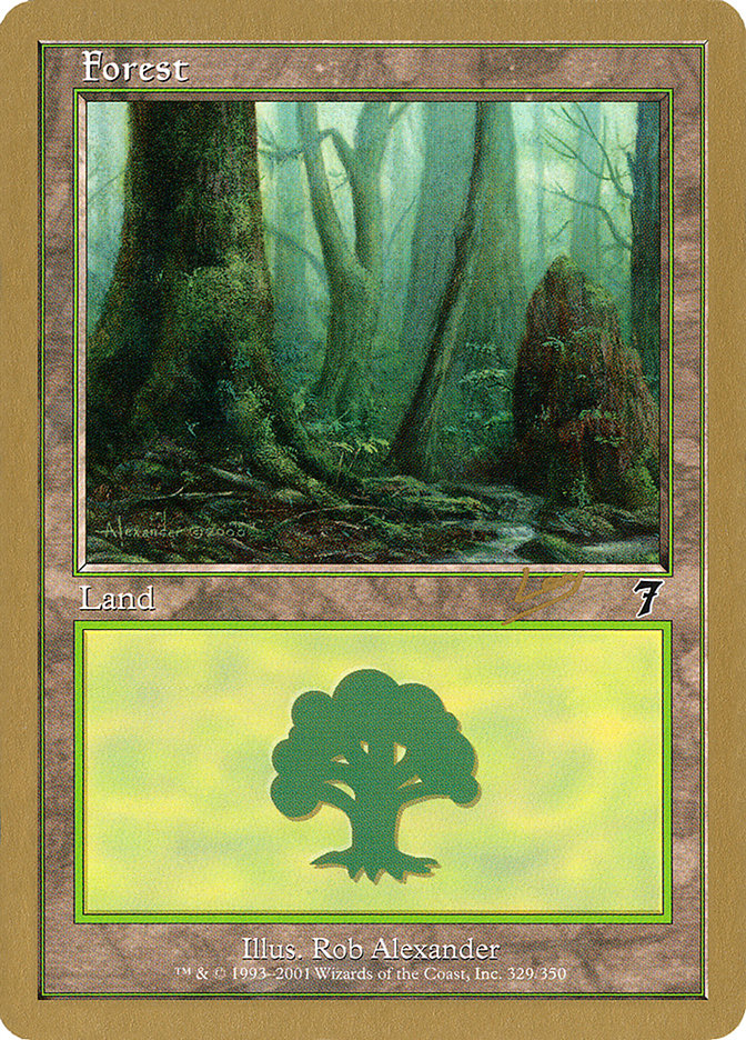 Forest (rl329) (Raphael Levy) [World Championship Decks 2002] | Good Games Morley