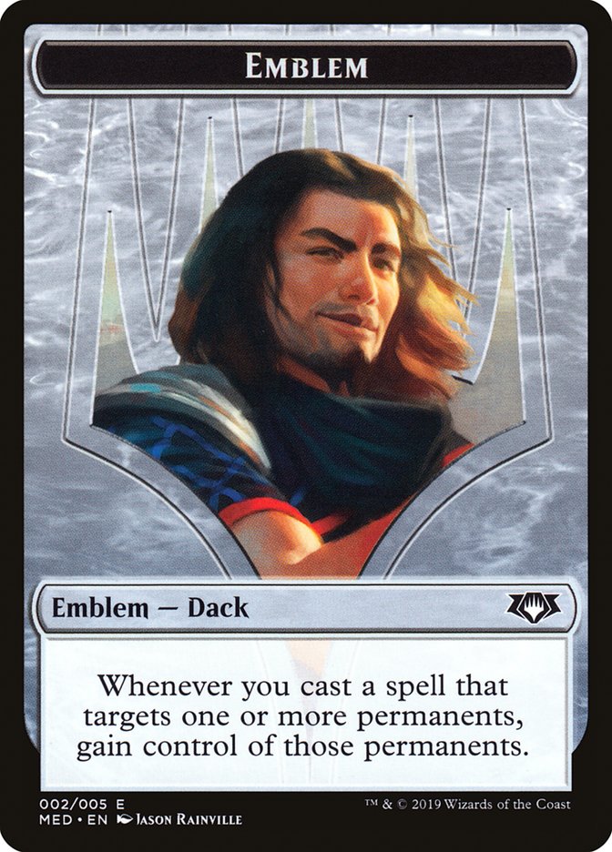 Dack Fayden Emblem [Mythic Edition Tokens] | Good Games Morley
