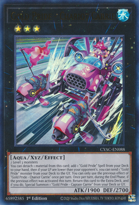 Gold Pride - Chariot Carrie [CYAC-EN088] Ultra Rare | Good Games Morley