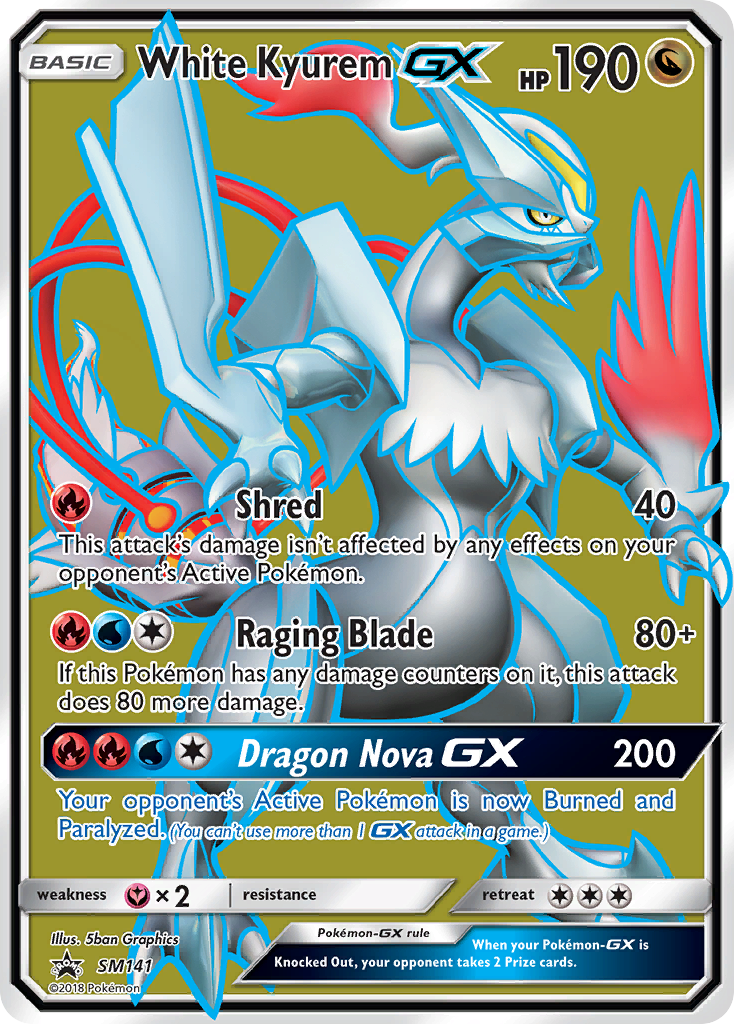 White Kyurem GX (SM141) [Sun & Moon: Black Star Promos] | Good Games Morley