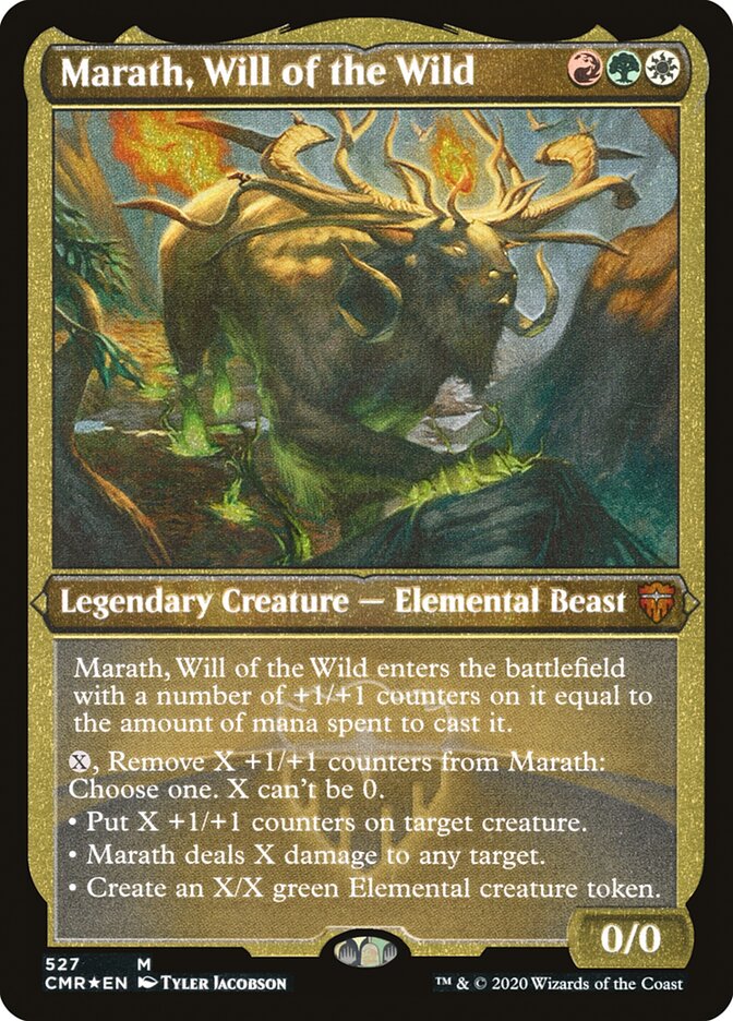 Marath, Will of the Wild (Etched) [Commander Legends] | Good Games Morley