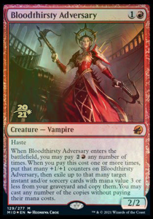 Bloodthirsty Adversary [Innistrad: Midnight Hunt Prerelease Promos] | Good Games Morley