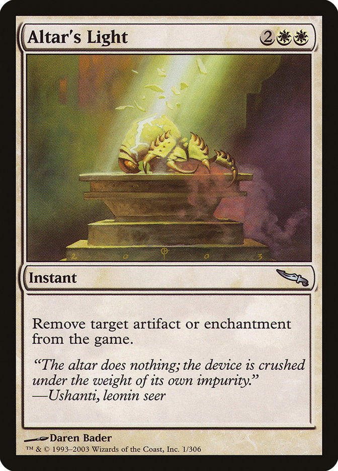 Altar's Light [Mirrodin] | Good Games Morley