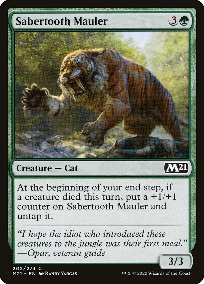 Sabertooth Mauler [Core Set 2021] | Good Games Morley