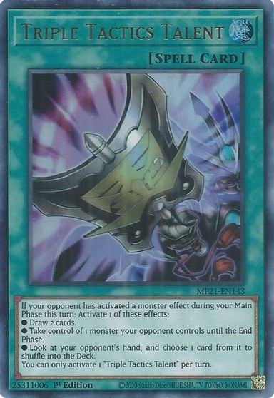 Triple Tactics Talent [MP21-EN143] Ultra Rare | Good Games Morley
