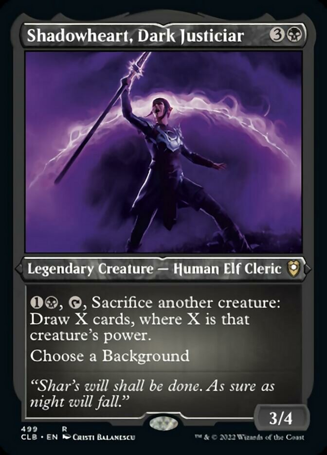 Shadowheart, Dark Justiciar (Foil Etched) [Commander Legends: Battle for Baldur's Gate] | Good Games Morley