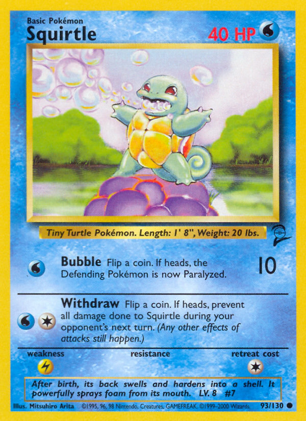 Squirtle (93/130) [Base Set 2] | Good Games Morley