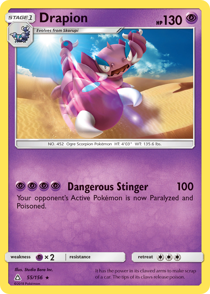 Drapion (55/156) [Sun & Moon: Ultra Prism] | Good Games Morley