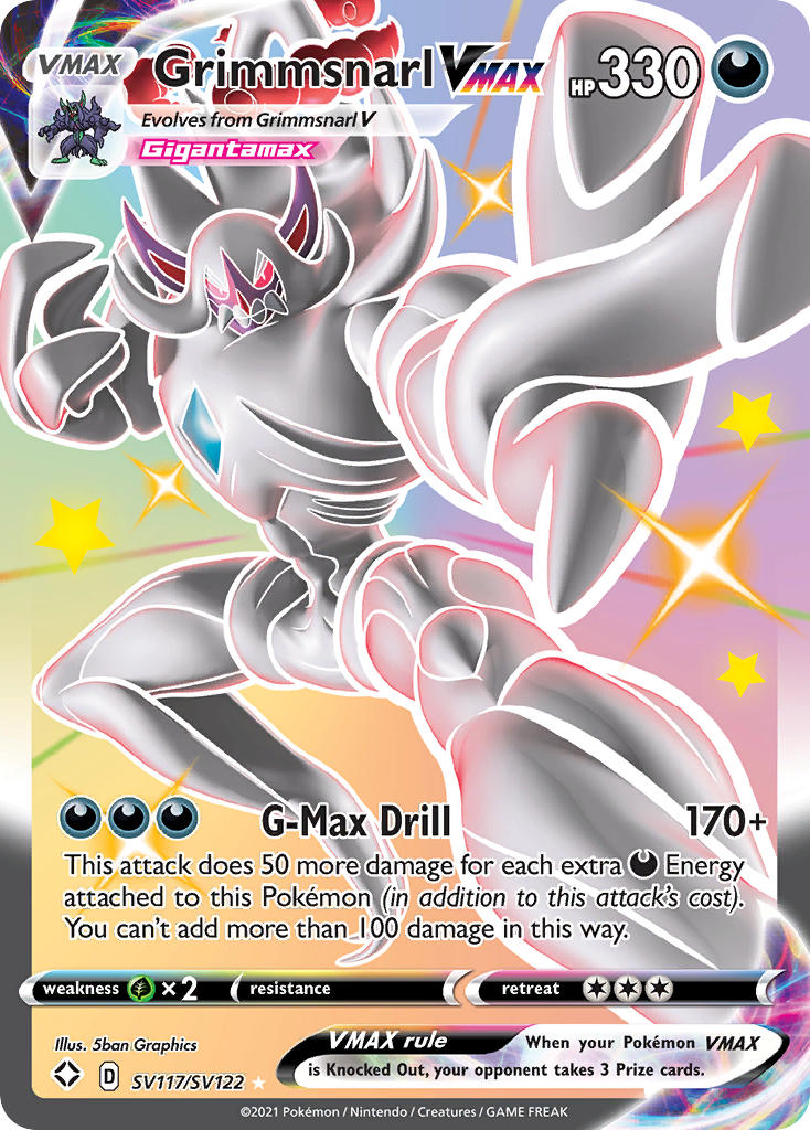 Grimmsnarl VMAX (SV117/SV122) [Sword & Shield: Shining Fates] | Good Games Morley