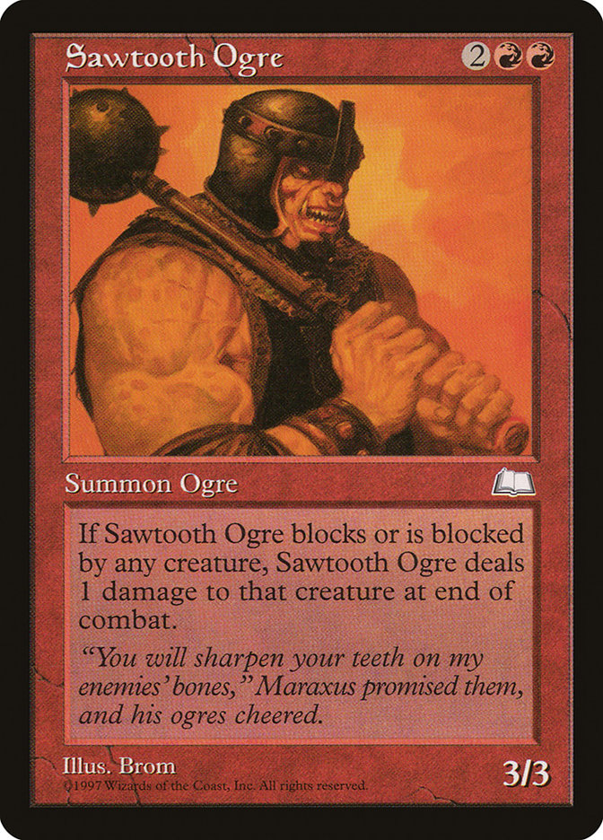 Sawtooth Ogre [Weatherlight] | Good Games Morley