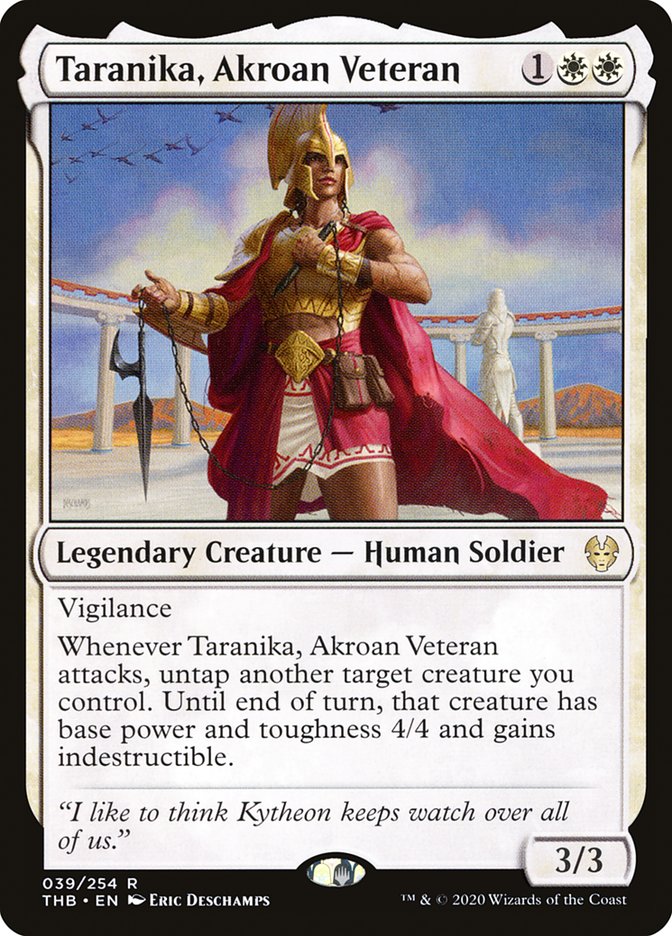 Taranika, Akroan Veteran [Theros Beyond Death] | Good Games Morley