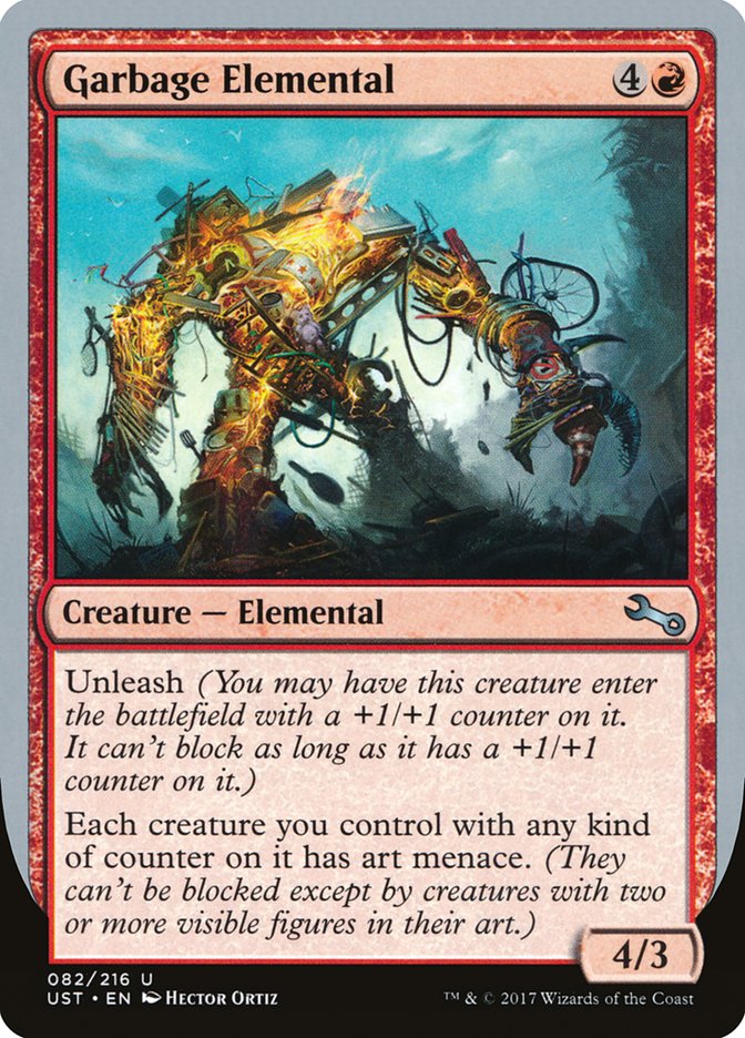 Garbage Elemental (4/3 Creature) [Unstable] | Good Games Morley