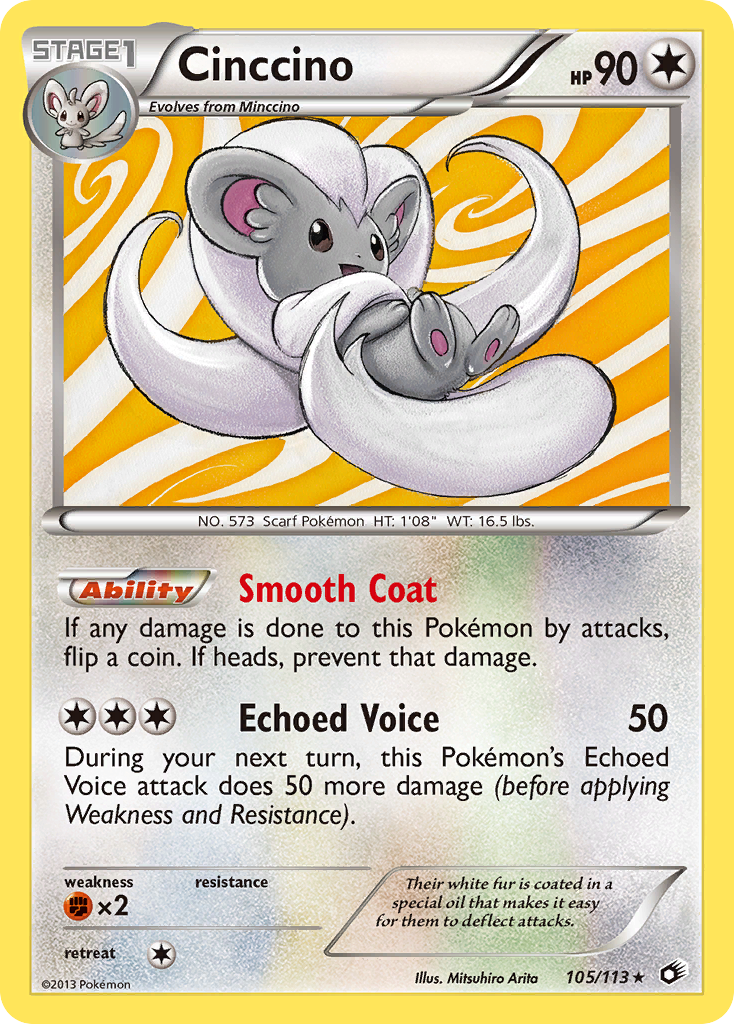 Cinccino (105/113) [Black & White: Legendary Treasures] | Good Games Morley