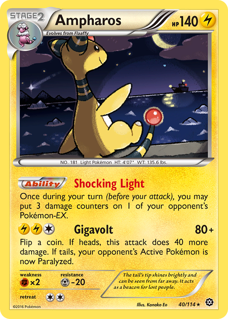 Ampharos (40/114) [XY: Steam Siege] | Good Games Morley