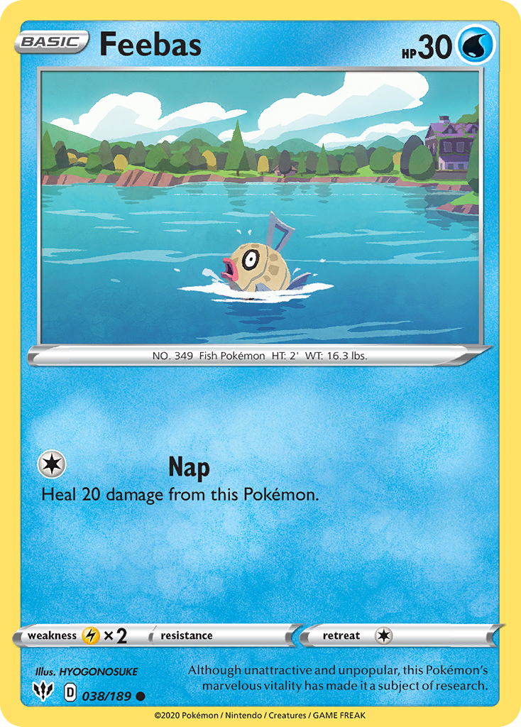 Feebas (038/189) [Sword & Shield: Darkness Ablaze] | Good Games Morley