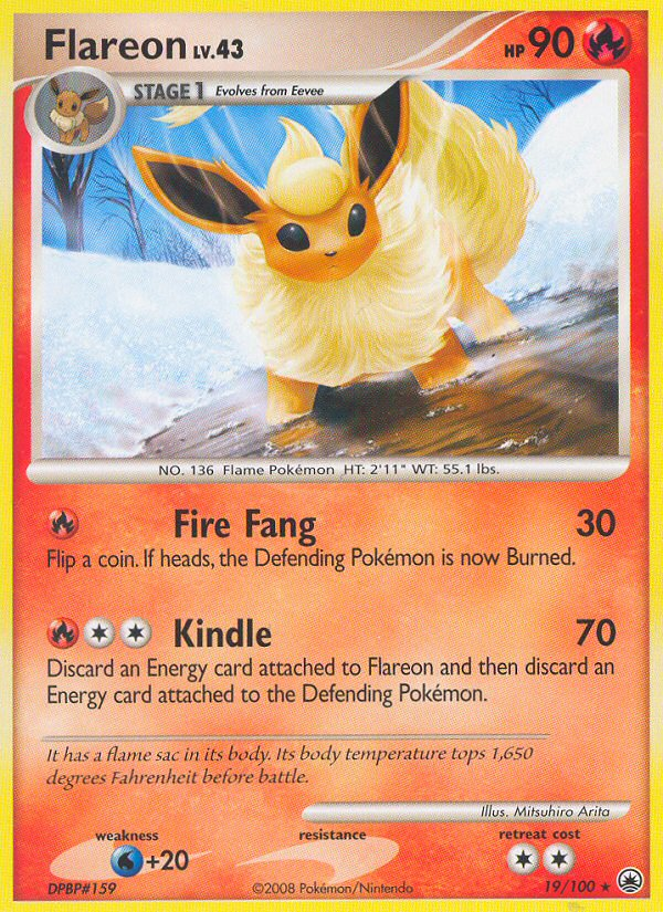 Flareon (19/100) [Diamond & Pearl: Majestic Dawn] | Good Games Morley