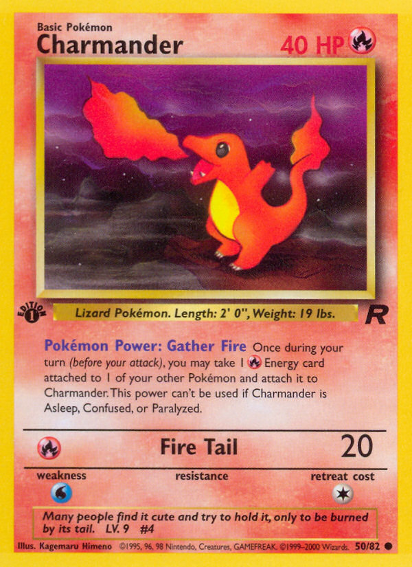Charmander (50/82) [Team Rocket 1st Edition] | Good Games Morley