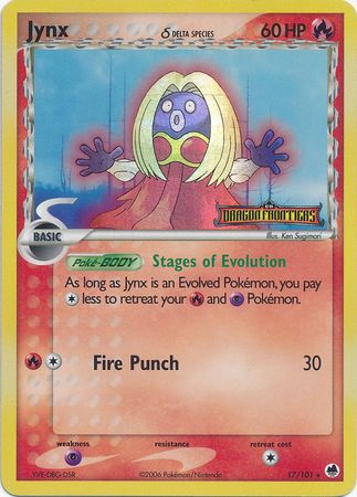 Jynx (17/101) (Delta Species) (Stamped) [EX: Dragon Frontiers] | Good Games Morley