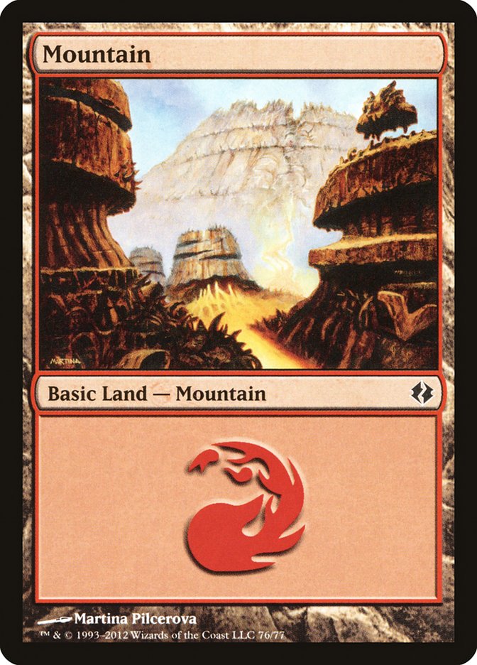 Mountain (76) [Duel Decks: Venser vs. Koth] | Good Games Morley