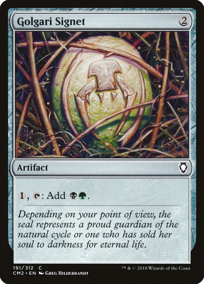 Golgari Signet (191/312) [Commander Anthology Volume II] | Good Games Morley