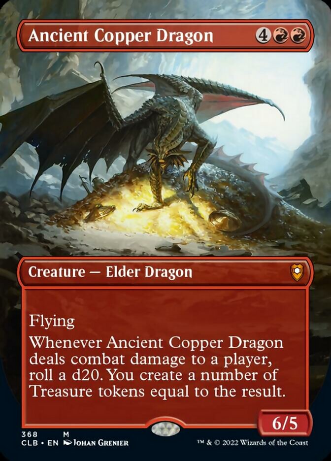 Ancient Copper Dragon (Borderless Alternate Art) [Commander Legends: Battle for Baldur's Gate] | Good Games Morley