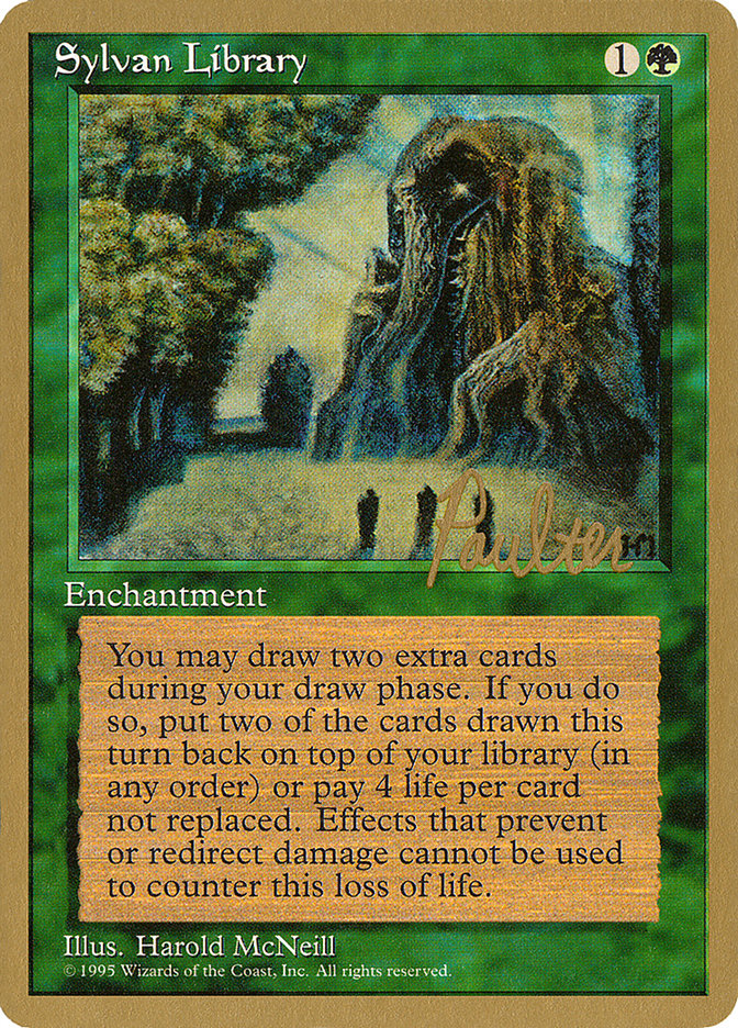 Sylvan Library (Preston Poulter) [Pro Tour Collector Set] | Good Games Morley