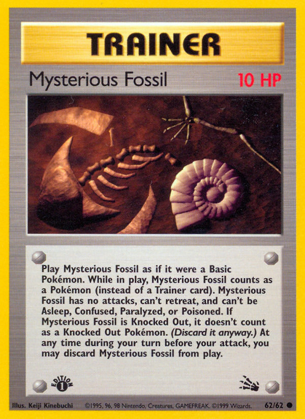 Mysterious Fossil (62/62) [Fossil 1st Edition] | Good Games Morley