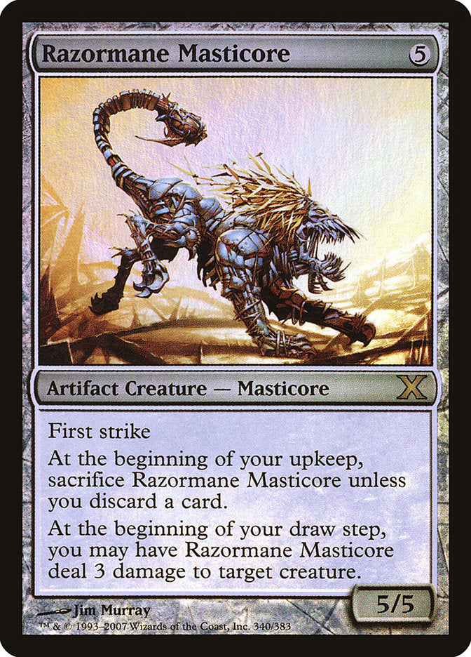 Razormane Masticore (Premium Foil) [Tenth Edition] | Good Games Morley