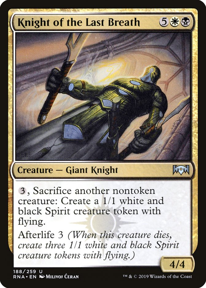 Knight of the Last Breath [Ravnica Allegiance] | Good Games Morley