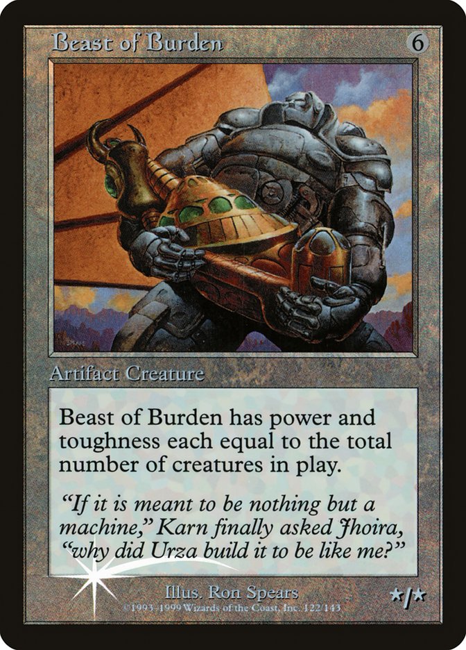 Beast of Burden (Misprinted) [Urza's Legacy Promos] | Good Games Morley