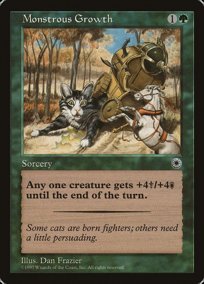 Monstrous Growth (With Flavor Text) [Portal] | Good Games Morley