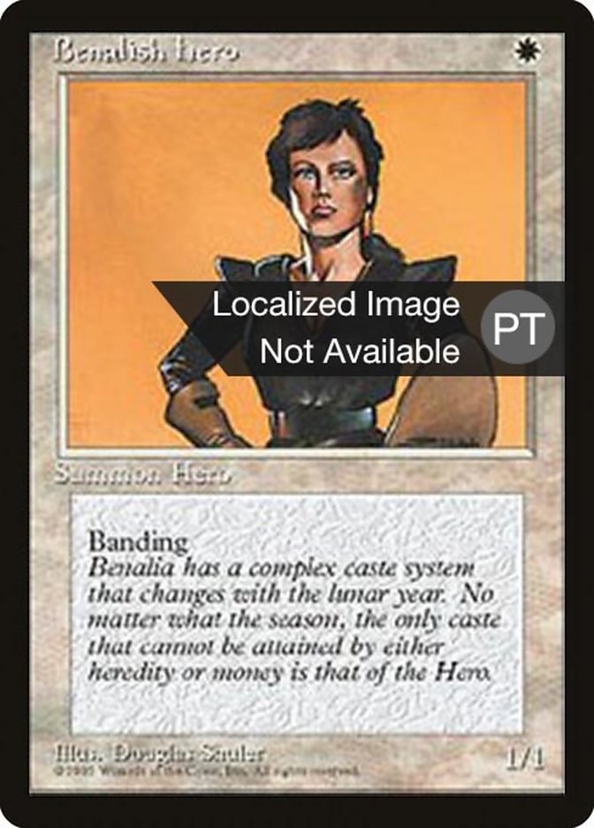 Benalish Hero [Fourth Edition (Foreign Black Border)] | Good Games Morley