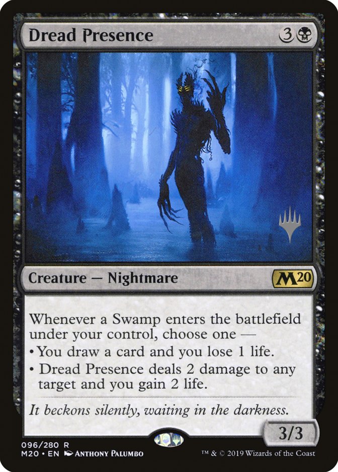 Dread Presence (Promo Pack) [Core Set 2020 Promos] | Good Games Morley