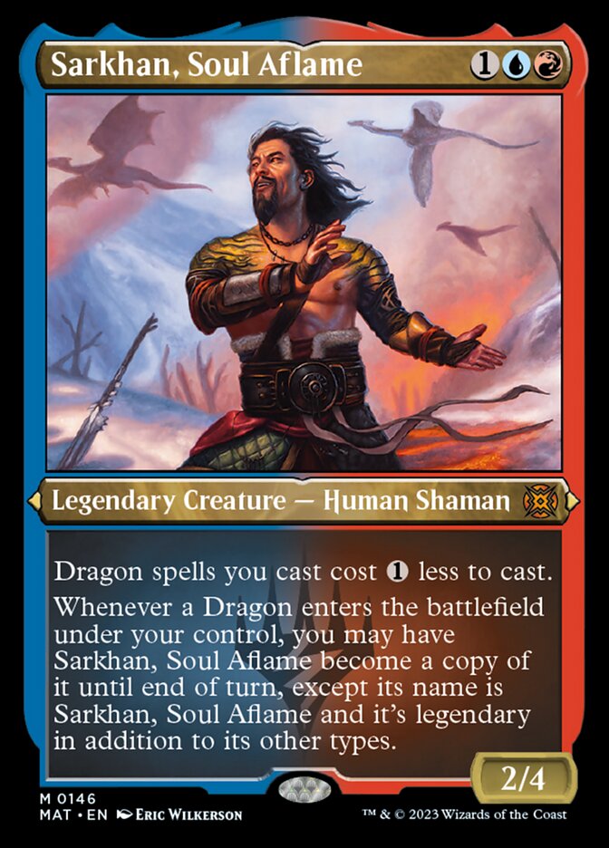 Sarkhan, Soul Aflame (Foil Etched) [March of the Machine: The Aftermath] | Good Games Morley
