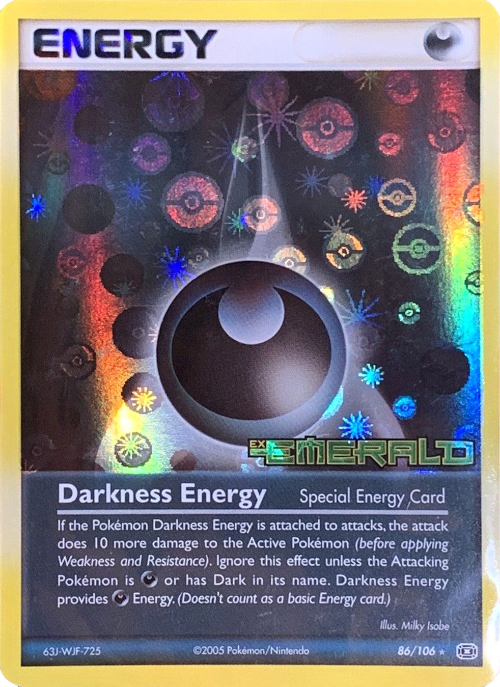 Darkness Energy (86/106) (Stamped) [EX: Emerald] | Good Games Morley