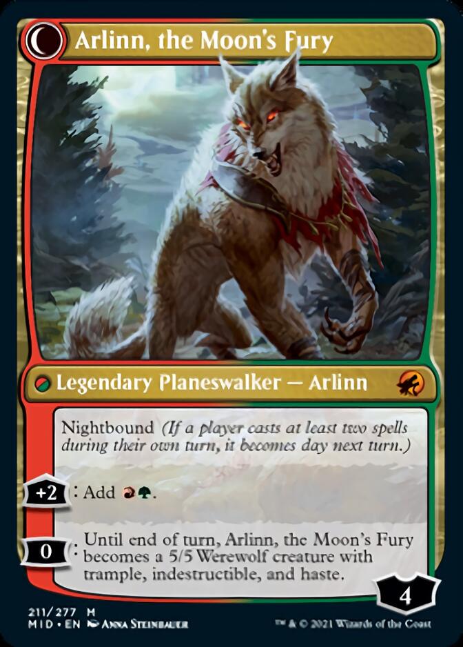 Arlinn, the Pack's Hope // Arlinn, the Moon's Fury [Innistrad: Midnight Hunt] | Good Games Morley