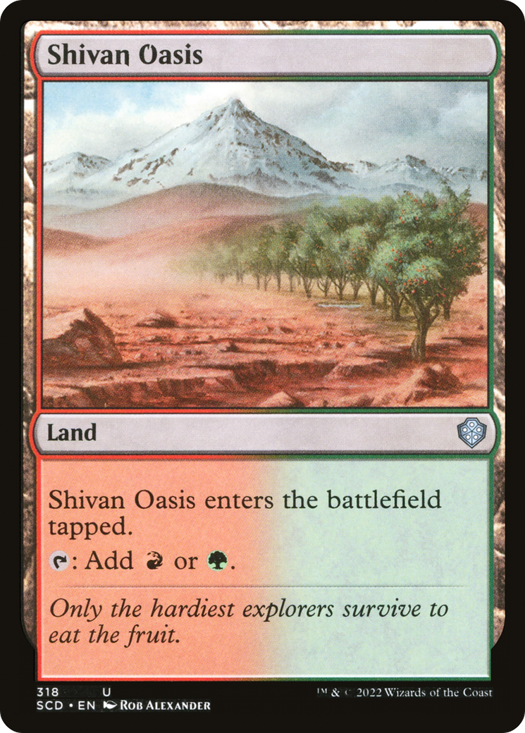 Shivan Oasis [Starter Commander Decks] | Good Games Morley